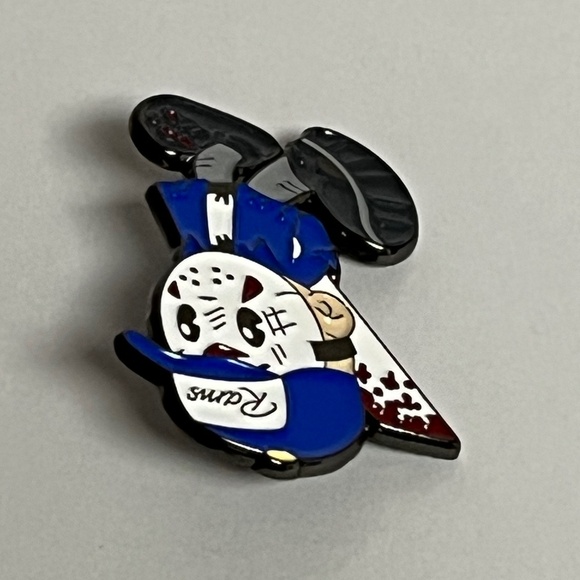 LA Rams Jason Voorhees Hat Pin Pins Hats Bag Fitted New Era Friday The 13th - Picture 3 of 8